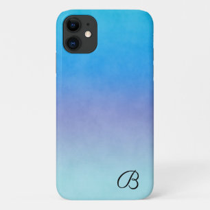 青いパーソナライズされた電話ケース iPhone 11 ケース