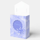 青いパーソナライズされた鱗片付きフレームの優先ボックス フェイバーボックス (オープン)