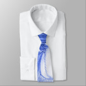 青いパーティガールのフラッパー ネクタイ (タイ)