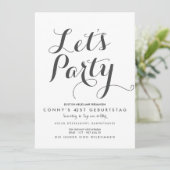 青いパーティー 招待状 (スタンド正面)