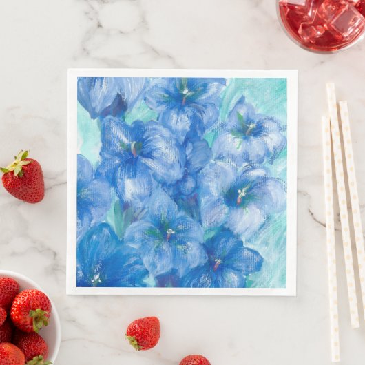 青いヒゲ絵画の花 (インサイチュ)