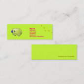 青いヒツジのプロフィールカード スキニー名刺 (正面/裏面)