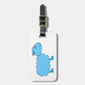 青いヒツジ ラゲッジタグ (正面縦)