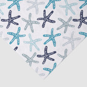 青いヒトデパターン 薄葉紙 (詳細)