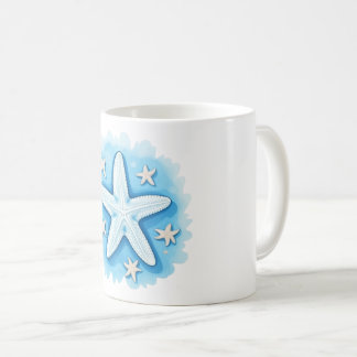 青いヒトデ コーヒーマグカップ
