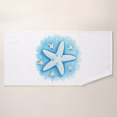 青いヒトデ バスタオル (バスタオル)