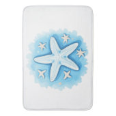 青いヒトデ バスマット (正面縦)