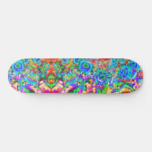 青いヒマワリ畑を永遠に スケートボード (横)