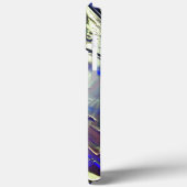 青いヒュームの下の銀色のテクスチャの引っ掻きトレース Case-Mate iPhoneケース (裏面 / 左)