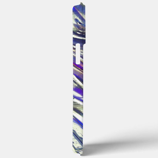 青いヒュームの下の銀色のテクスチャの引っ掻きトレース Case-Mate iPhoneケース (裏面 / 右)