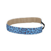 青いヒョウの質パターン アスレチックヘッドバンド (右)