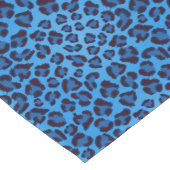 青いヒョウの質パターン ショートテーブルランナー (コーナー)