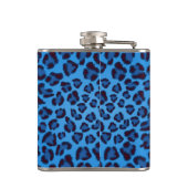 青いヒョウの質パターン フラスク (裏面)