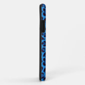 青いヒョウの質パターン Case-Mate iPhoneケース (裏面/右)