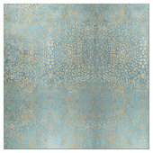 青いヒョウの金ぱく ファブリック (見本)