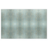 青いヒョウの金ぱく ファブリック (ファットクウォーター)