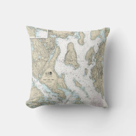 青いヒルベイ航海のグラフ13316 クッション