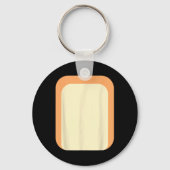 青いヒーラームーム子供の犬の家族の衣装ハロ キーホルダー (正面)