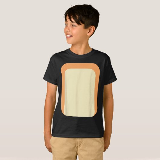 青いヒーラームーム子供の犬の家族の衣装ハロ Tシャツ (正面フル)