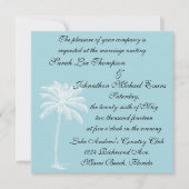 青いビーチの逃走の招待状 招待状 (正面)