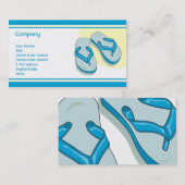 青いビーチサンダル 名刺 (正面/裏面)