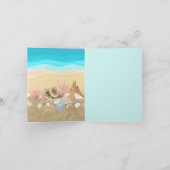 青いビーチシェルシェル カード (内部)