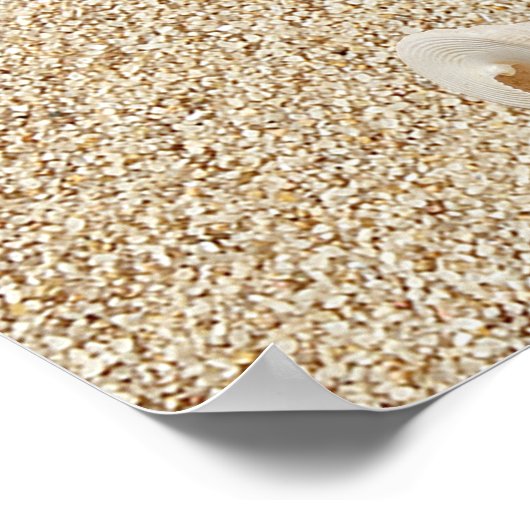 青いビーチ波のリハーサル夕食のポスター ポスター (角)