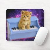 青いピアノの猫 マウスパッド (マウス)