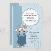 青いピエロの招待状 招待状 (正面/裏面)