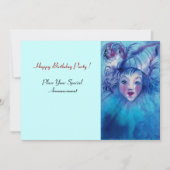 青いピエロ 招待状 (正面)