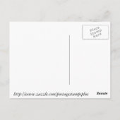 青いピクシー妖精 ポストカード (裏面)