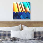 青いピラミッドとプリズム キャンバスプリント (インサイチュ (寝室))