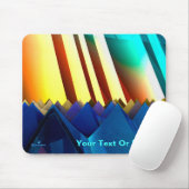 青いピラミッドとプリズム マウスパッド (マウス)