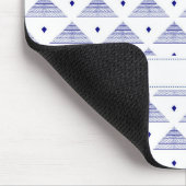 青いピラミッド型 マウスパッド (コーナー)