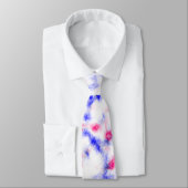 青いピンクと白の大理石のパターンタイ ネクタイ (タイ)