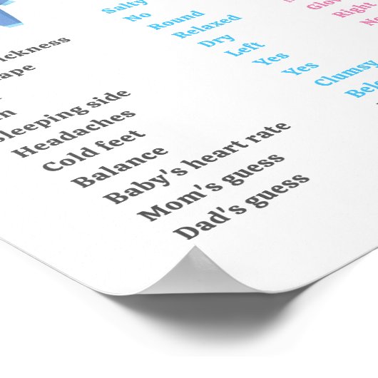 青いピンクの性別でパーティーの老妻の物語を明かす ポスター (角)