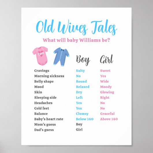 青いピンクの性別でパーティーの老妻の物語を明かす ポスター (正面)