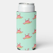 青いピンクの恐竜 スリム缶クーラー (Seltzer裏面)