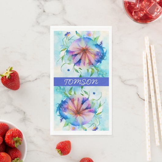 青いピンクの渦巻き、水色 (インサイチュ)