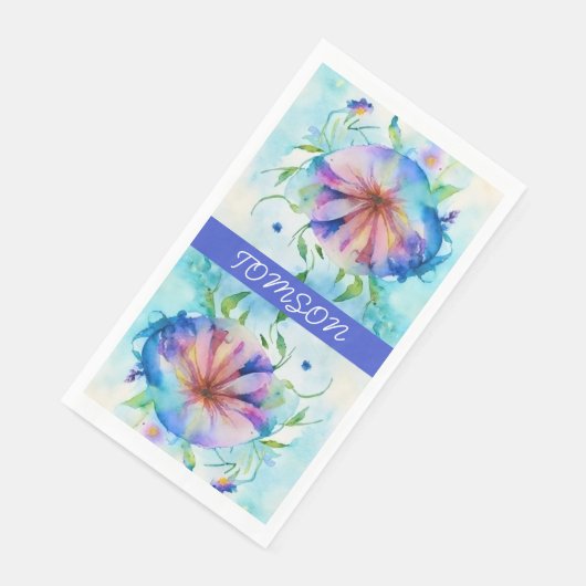 青いピンクの渦巻き、水色 (コーナー)