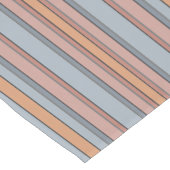 青いピンクの灰色の色のブロックの垂直ストライプ色 ショートテーブルランナー (コーナー)