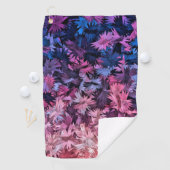 青いピンクの飴の模様 ゴルフタオル (インサイチュ)