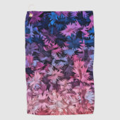 青いピンクの飴の模様 ゴルフタオル (正面)