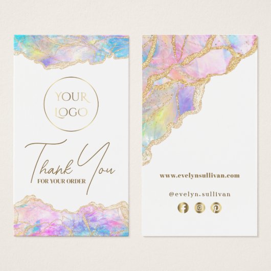 青いピンクのopalパッケージの挿入 (正面&裏面)