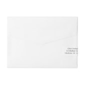 青いピンクは私をNotsのラップアラウンドのラベル忘れます ラップアラウンド宛名ラベル (裏面)