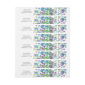 青いピンクは私をNotsのラップアラウンドのラベル忘れます ラップアラウンド宛名ラベル (シート)