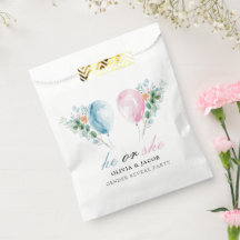 青いピンク色のバルーン性別の表示パーティー