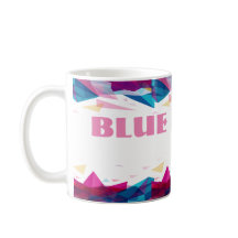 青いピンク色の視覚図形