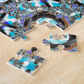 青いピンボール ジグソーパズル (側面)