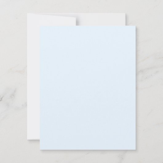 青いピーターうさぎ赤ちゃんシャワーかわいい 招待状 (裏面)